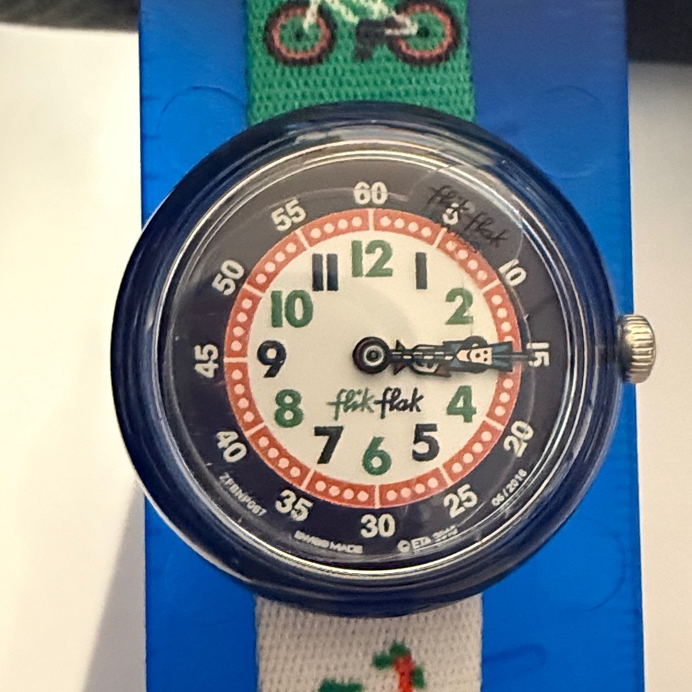 Swatch Flik Flak Colorful Bicycle Design Watch - Picture 8 of 9